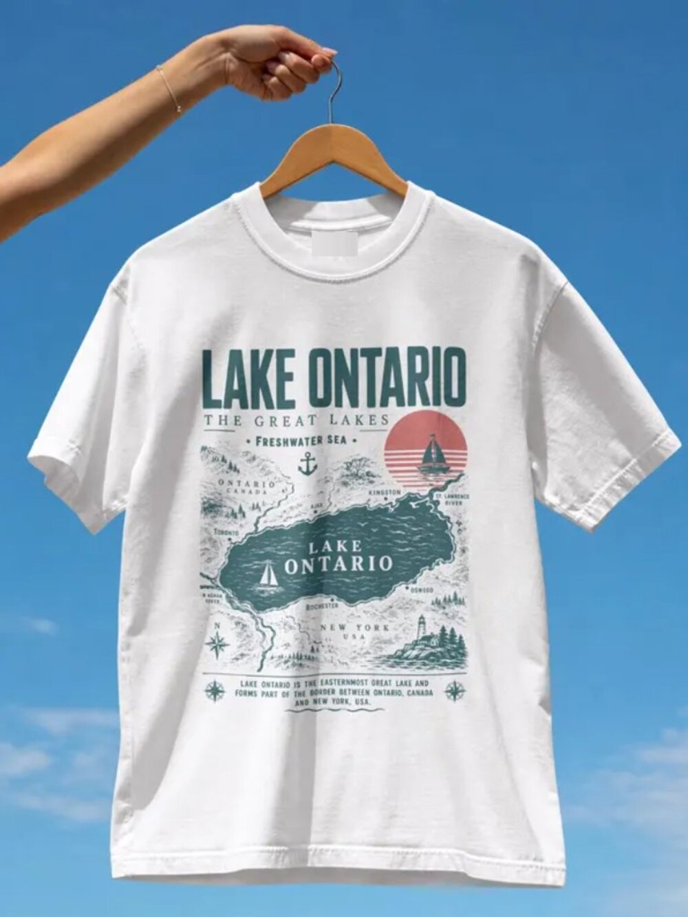 Lake Ontario Shirt, Great Lakes Resist Tee